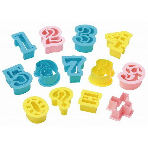PC クッキー抜型 フィガ(数字)13pcs No.1734(代引不可)【送料無料】