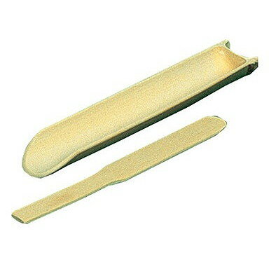 ツミレ皿 ヘラ付 φ40×250 青竹(代引不可)【送料無料】