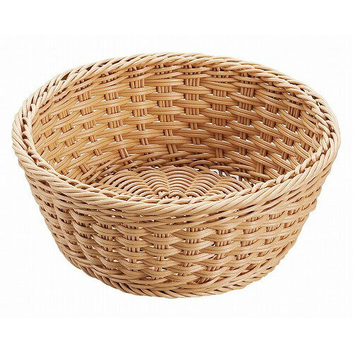 抗菌樹脂 丸型バスケット DS106 21型 ナチュラル(代引不可)