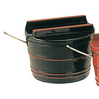 桶型 薬味入れ(スプーン付)黒に朱ひも 黒 6-841-7.9(代引不可)【送料無料】