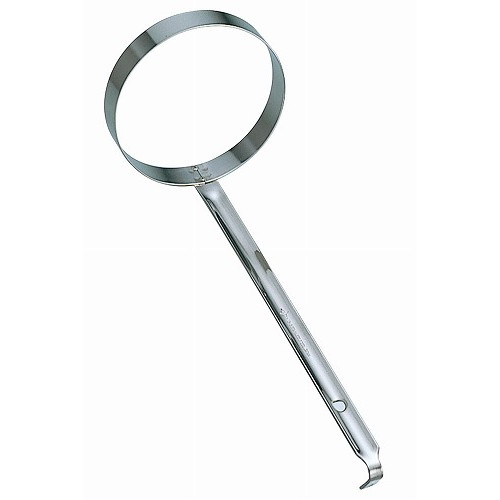 18-8 共柄 カキ揚リング 大(φ108×柄長