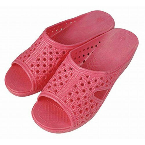 婦人シャワーサンダル 前あき ピンク T-FTG-3 M(代引不可)