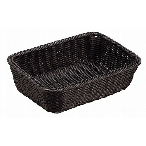 抗菌樹脂 角型バスケット DS100 18型 ブラック(代引不可)【送料無料】