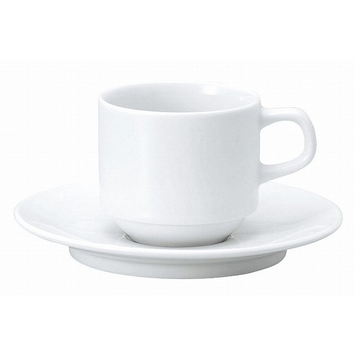 おぎそチャイナ スタックコーヒー 4627 ホワイト(代引不可)【送料無料】