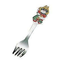 ステンレス お子様用カトラリー たぬきさん フォーク(代引不可)【送料無料】