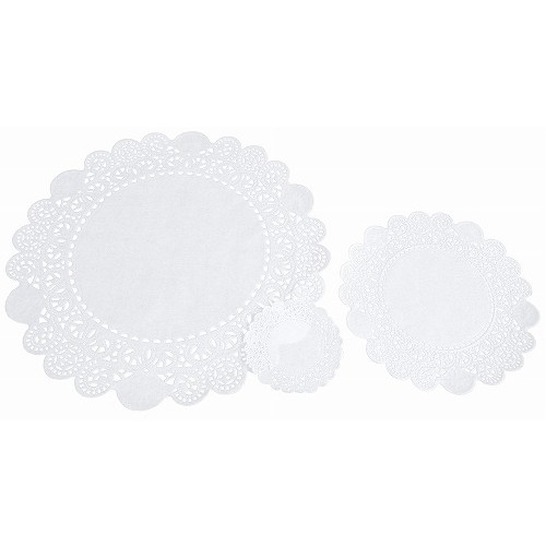 レースペーパー 白 丸型(50枚入)3.5吋(90mm)(代引不可)【送料無料】