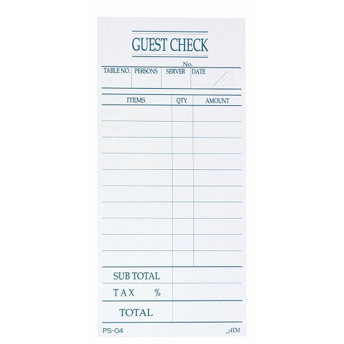 えいむ お会計伝票 PS-04(100枚入)単式(代引不可)【送料無料】