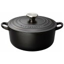 ル・クルーゼ トラディション ココットロンド 22cm 2101-22-00 マットブラック(代引不可)【送料無料】(3)