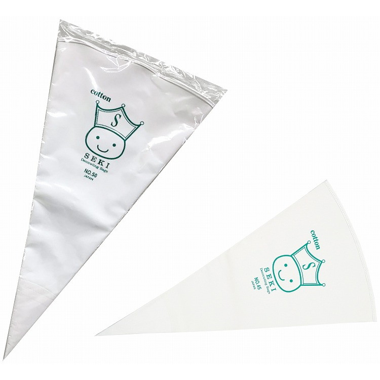 せき コットン絞り袋 No.50 白 製菓・ベーカリー用品 コットン絞り袋(代引不可)【送料無料】
