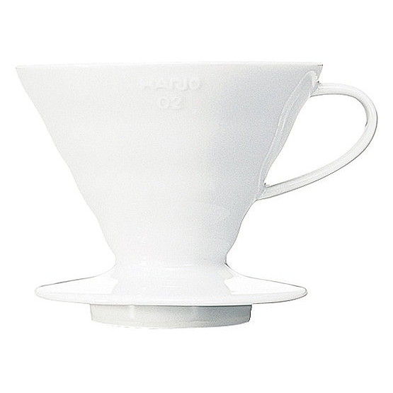 ハリオ V60透過ドリッパー セラミックW 02 VDCR-02W カフェ・サービス用品 コーヒードリッパー(代引不可)【送料無料】