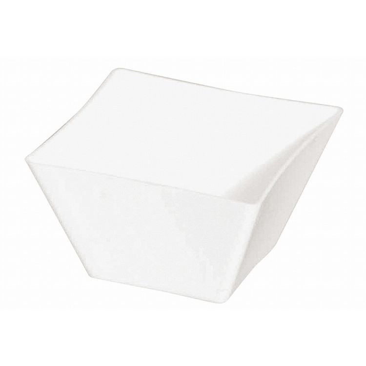 ソリア ミニキューブカーブエッジ(50入)ホワイト PS32162 ビュッフェ・宴会 皿(代引不可)【送料無料】