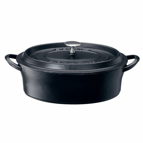 Iron Pots - イシガキ ボン・ボネール ココットオーバル 26cm ブラック ABVB610【送料無料】