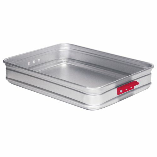 アカオアルミ アルミ カラーハンドル番重 大 80 (板取手)赤 ABVB401【送料無料】