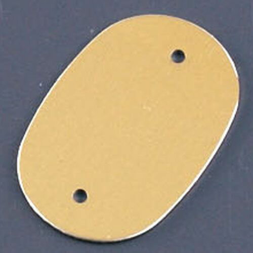 オオイ金属 カラーネームプレート 小判型 378-B イエロー (10枚入) APL2804【送料無料】