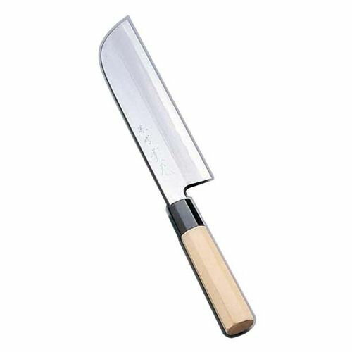 堺寛光 紋鍛 鎌薄刃包丁(片刃) 19.5cm AZT1803【送料無料】