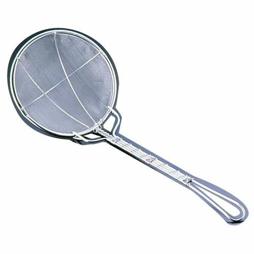 シンドー 18-8強力プレス 丸カス揚げ 細目(40メッシュ)12cm AKS3301(3.0)