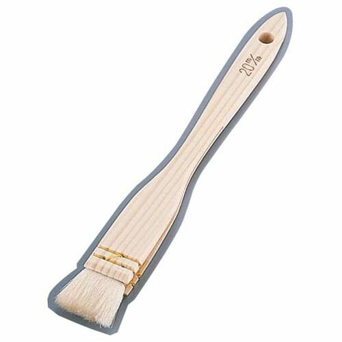 松田栄 木柄三味糸綴じ御料理刷毛(山羊毛) 20mm DHK0602