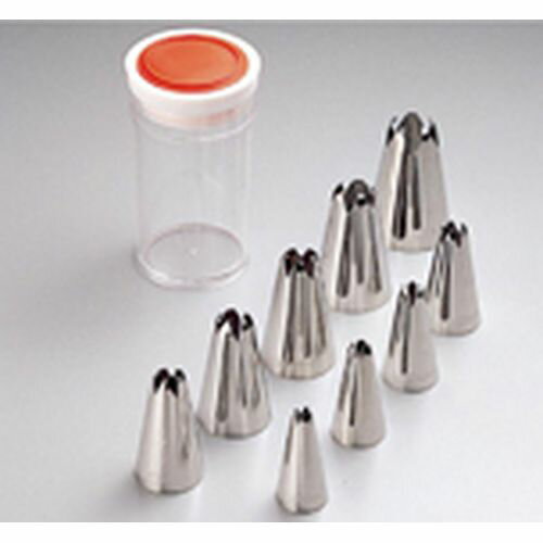 遠藤商事 SAケース入18-8口金セット 花12切 No.1〜8・10(9ヶ入) WKT70【送料無料】