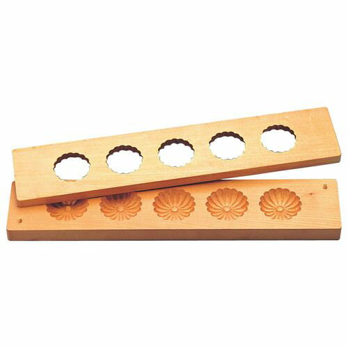 遠藤商事 手彫物相型 五ツ取り (サクラ材)菊 BBT30【送料無料】