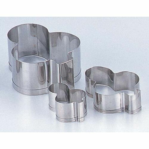 田中糧機 18-8 クッキー抜型 クローバー 中 WKTT302【送料無料】