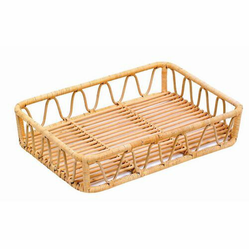萬洋 籐 芯盛かご 角長深 16-772 WTU0801【送料無料】