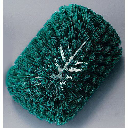 CARLISLE(カーライル) タンクケトルブラシ S（ハンドル別売） 40041 グリーン JBLG902 JANコード 0085404122879●メーカー品番:40041●色:グリーン●幅×奥行(mm):120×70●毛長(mm):40■CARLISLE USH カーライルブラシ■※アメリカ製■材質:ハードポリエステル毛■耐熱温度:130℃■寸胴など曲面の多い機器の洗浄に最適なフレアーヘッド デザイン。■上下、左右、前方のあらゆる面をスピーディー に洗浄します。■※ブラシのみでの御使用は出来ません。■別売のハンドル JHV13 1HV18 JHV16 と合わせて 御使用ください。■ポリエステル ■耐熱温度:130℃吸水性が少なく耐薬品性、疲労抵抗に優れたポリエステルは洗浄力が強く食品産業用として最適なブラシファイバーです。【送料について】北海道、沖縄、離島は送料を頂きます。