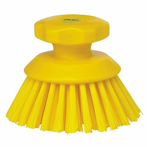 Vikan(ヴァイカン) ハンドブラシ丸 ハードタイプ 3885 イエロー JBLD503【送料無料】