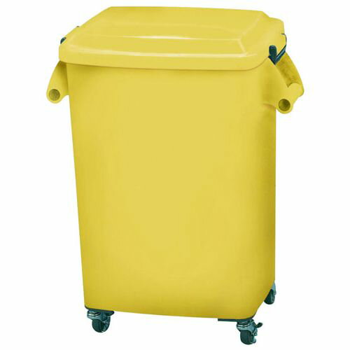 アロン化成 厨房ペール(キャスター付) CK-45 イエロー KPC2245YE【送料無料】