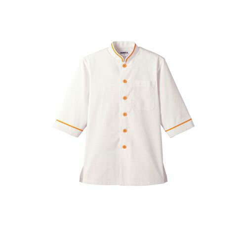 サンペックスイスト ショップコート D-1132(O白×黄) 4L SKC4106【送料無料】