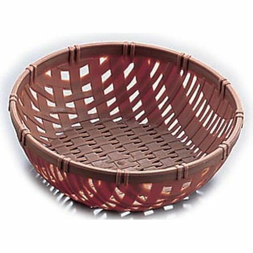 遠藤商事 竹ざる風 プラザル(10個入) 5886 130ブラウン XOI1706