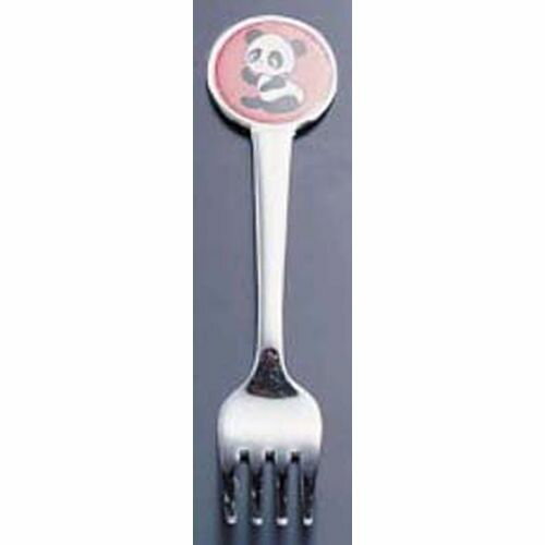 Fork - 高山工業 丸型パンダお子様フォーク ピンク OOK352PI