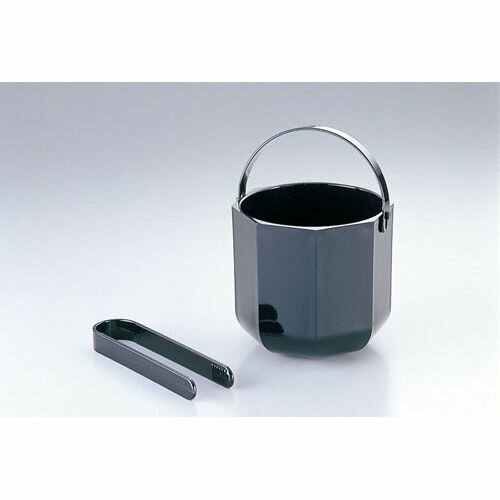 遠藤商事 アクリル アイスバケット(トング付) 122-016 ブラック PAIB402
