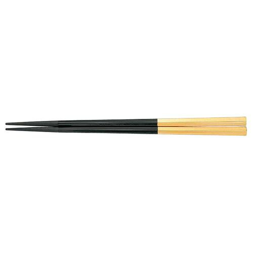 福井クラフト PBT五角箸(10膳入) 黒/金 90030609 RHSF801【送料無料】