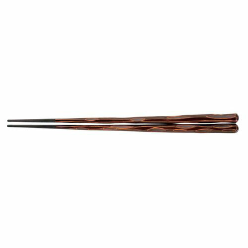 Chopsticks Sets - 福井クラフト PBT六角一刀彫箸(10膳入)栃 24cm 90030864 RHSE302【送料無料】
