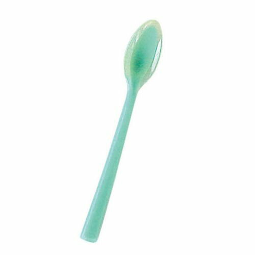 岡部洋食器 口あたりやさしいスプーン 一体深型・小 ブルー OSP1603