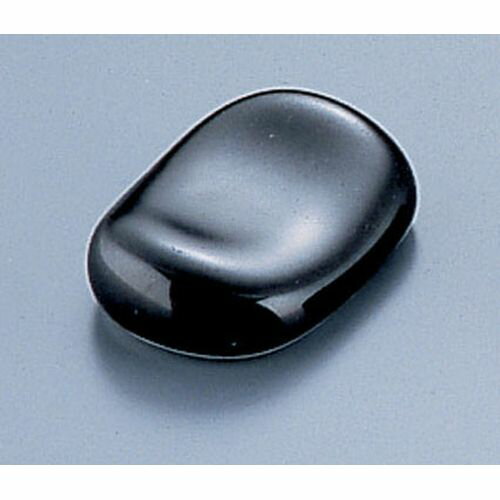 エムズジャパン 黒小判形 箸置 Y-306 RMJB301