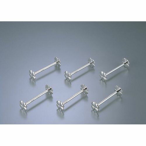 浅川製作所 クローバーナイフレスト代用ロジウムメッキ KA-100C/6(6pcs) PNI0201【送料無料】