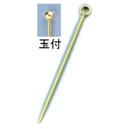 遠藤商事 18-8カクテルピン 金メッキ(6本入) 玉付 OKK13006【送料無料】