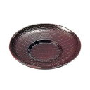 福井クラフト ABS4寸木目茶托 溜 82154