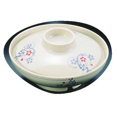 関東プラスチック メラミン「かりん」煮物椀 蓋 M-202-K RNM02202