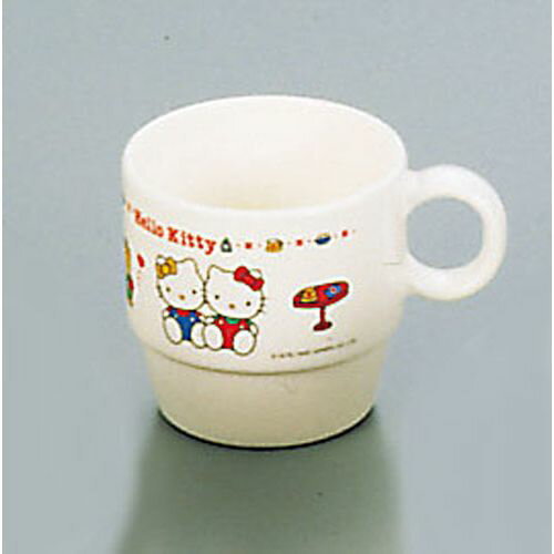 Hello Kitty - 台和 メラミンお子様食器 ニューハロー・キティ カップ(白) RKT77