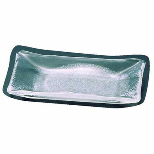 吉沼硝子 硝子和食器 白雪2 長角中皿 RTY55