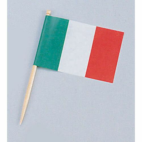 大黒工業 ランチ旗 イタリア（200本入） XLV03 JANコード 4975139528915●高さ(mm):80●材質：紙・木【送料について】北海道、沖縄、離島は送料を頂きます。