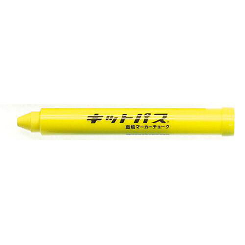 日本理化学 キットパス 黄 KP-Y PKT3303 JANコード 4904085310138●色:黄●メーカー品番:KP-Y●直径×全長(mm):12×94.5●材質：パラフィン■「キットパス」 粉のでない環境固形マーカーチョーク。■つるつるした面なら、簡単に書いたり消したりすることのできる、固形タイプの新しいマーカーです。■粉が出ない、臭いがない、揮発しない、安心・安全な筆記具なので、お店のメニュー、POPなどに...。■幅広くお使いいただけます。■ガラスや鏡などつるつるしたところなら、濡れた布で簡単に消すことができます。■※黒板には絶対にご使用にならないでください。■ホルダータイプなので手を汚しません。■ホワイトボード、窓ガラス、コップなどつるつるのところに書いて消すことができます。【送料について】北海道、沖縄、離島は送料を頂きます。