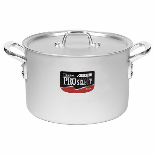 ホクア アルミ プロセレクト 半寸胴鍋(目盛付) 24cm AHV6124【送料無料】