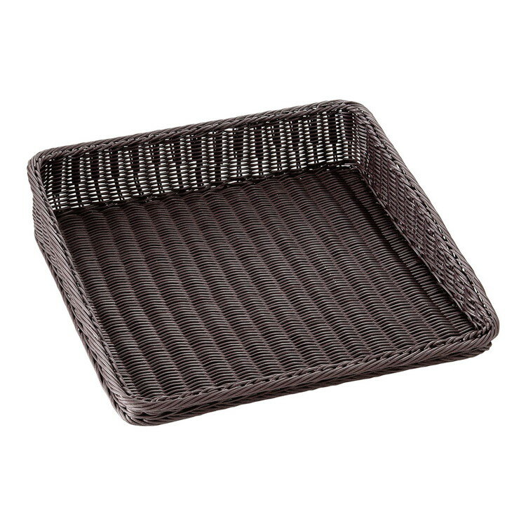 Baskets - 樹脂製ディスプレイバスケット 傾斜型45型 40号 ダークブラウン萬洋4992135338720(代引不可)【送料無料】