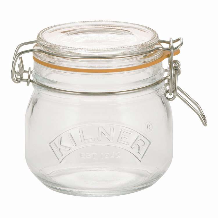 Condiments Container - キルナー ラウンド クリップトップジャー 0.5L(代引不可)