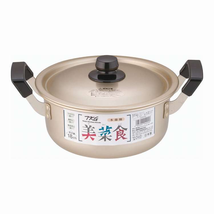 TKG 本しゅう酸 美菜食 両手鍋 18cm(代引不可)