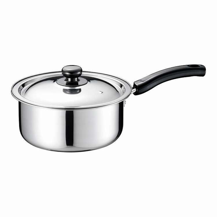 Sauce Pans - TKG ステンレス プラ柄 片手実用鍋 20cm(代引不可)