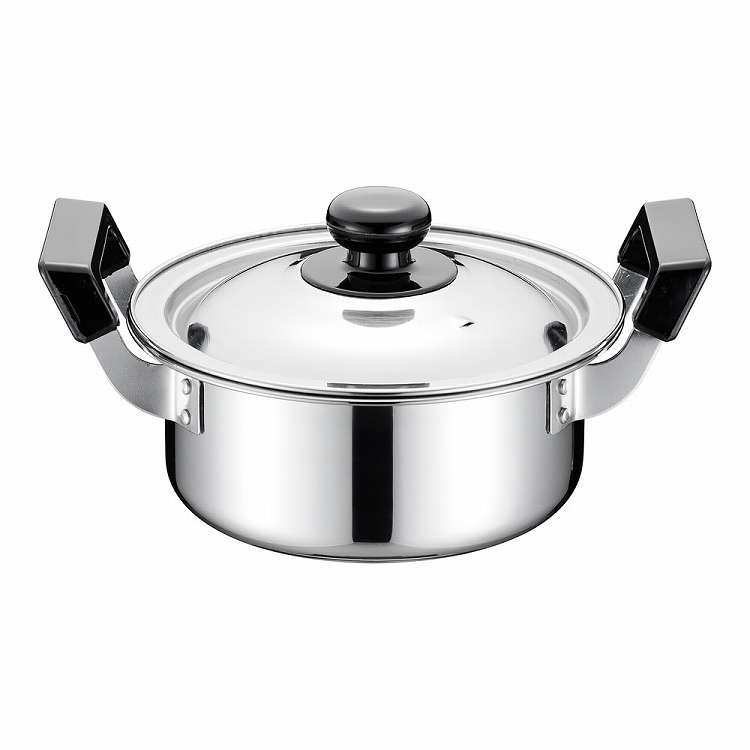 TKG ステンレス プラ柄 実用鍋 16cm(代引不可)